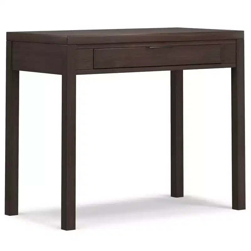 WyndenHall Fabian Small Desk Warm Walnut Brown