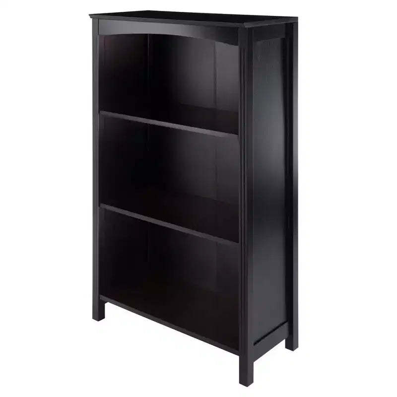 42.99" Terrace 4 Tier Bookshelf Espresso Brown - Winsome: Mid-Century Modern, Fixed Shelves