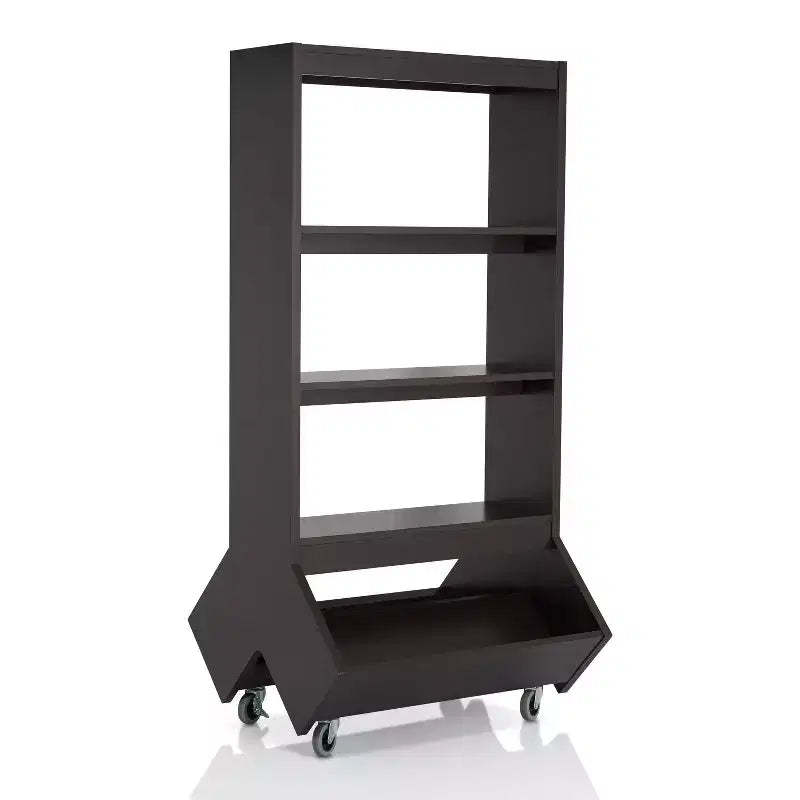 66.15" Brunetti Mobile Bookcase Espresso - HOMES: Inside + Out