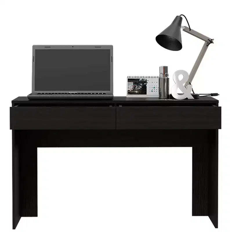 Suncheon Computer Desk Black - Boahaus: Modern Office Desk with Scratch-Resistant Wood Laminate, All Purpose Drawer