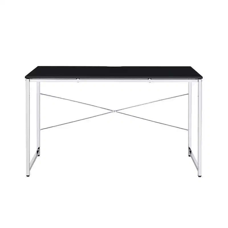 Acme Furniture Tennos Desk Black/Chrome Finish