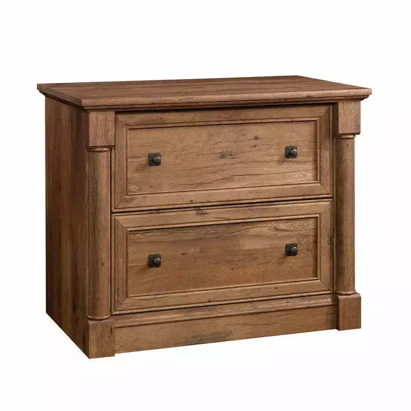 Palladia File Vintage Oak - Sauder: 2-Drawer Lateral, Safety Interlock, Home Office Storage
