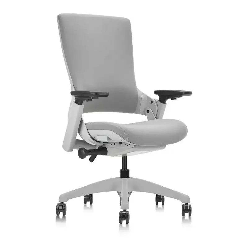 24/7 Shop At Home Tess Ergonomic Office Chair Gray: Adjustable, Mesh Back, Wheeled Base, Metal Frame