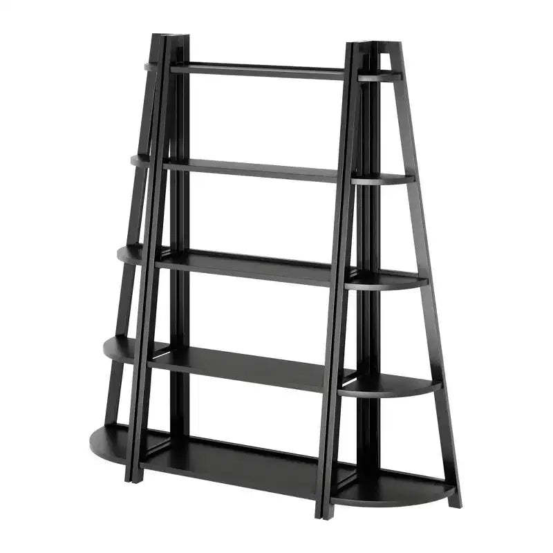 Winsome 3pc 58.03" Adam Shelving Set Black: Transitional Style, Wood Composite, 15 Shelves, Assembly Tools Provided