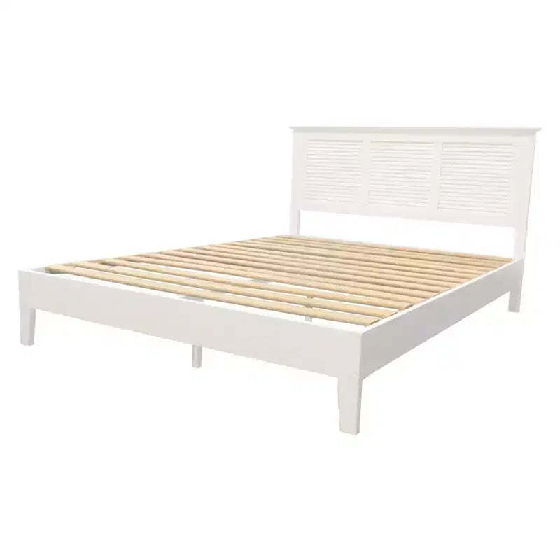 Buylateral Emerie Transitional Queen Platform Bed White