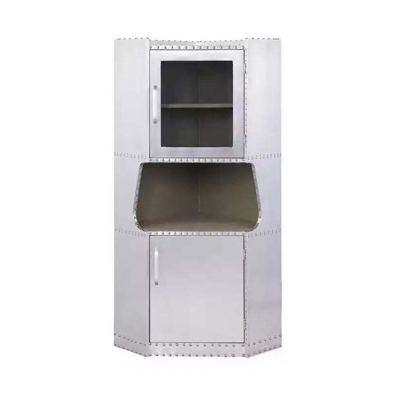 Acme Furniture Brancaster Decorative Storage Cabinet Aluminum