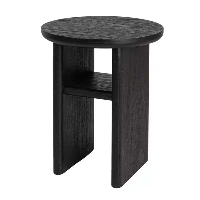 Storied Home Firwood Side Table Black