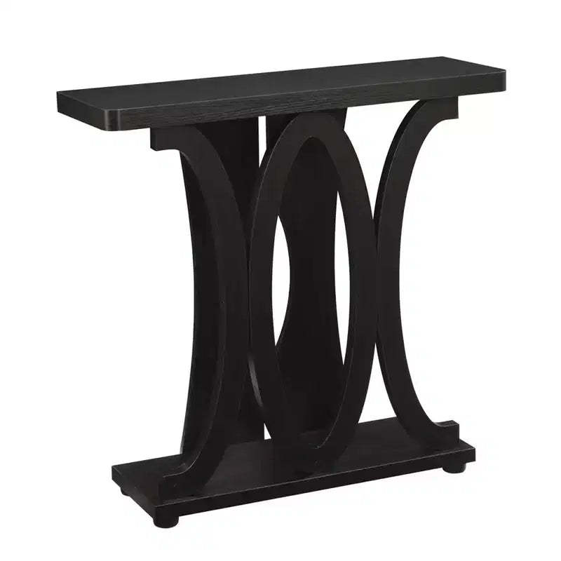 Newport Hailey Console Table Espresso - Breighton Home: Sleek Sofa Table, Narrow Design for Entryway