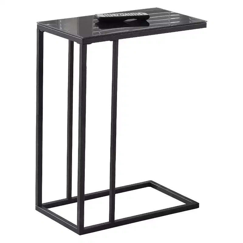 Accent Table with Mirror Top - Black - EveryRoom