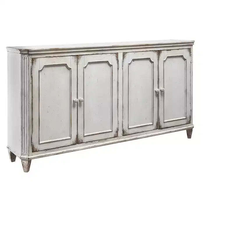 Decorative Storage Cabinets Natura - Signature Design by Ashley: Farmhouse Style Sideboard, Wood Veneer Surface, 4 Doors
