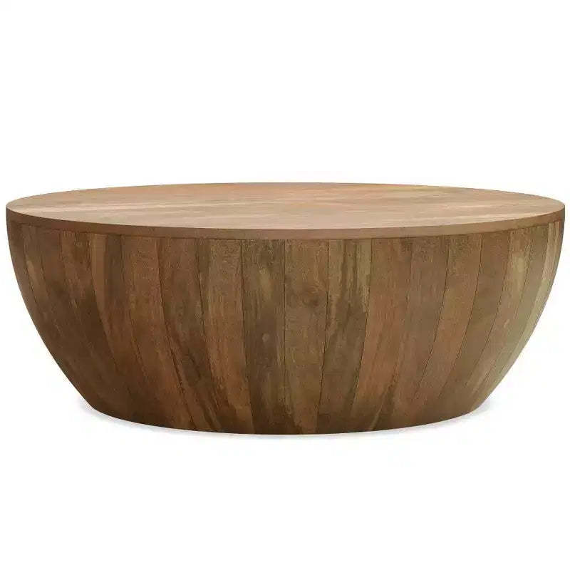 Keystone Drum Coffee Table Natural - WyndenHall