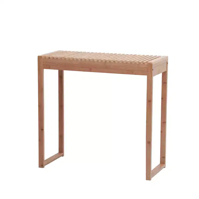 Cambridge Bamboo Entryway Console Table Natural - Proman Products: Sleek, Narrow Design for Small Spaces, Easy to Clean