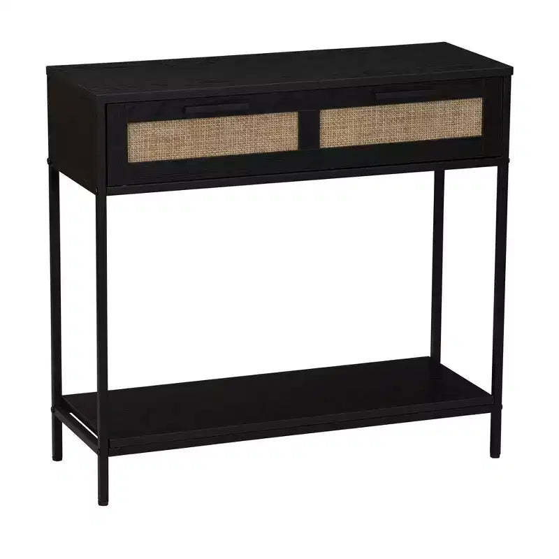 Household Essentials Bungalow Console Table Black