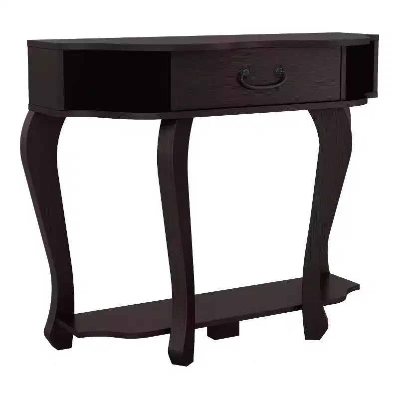 41" Lakeland Transitional Storage Console Table Espresso - miBasics