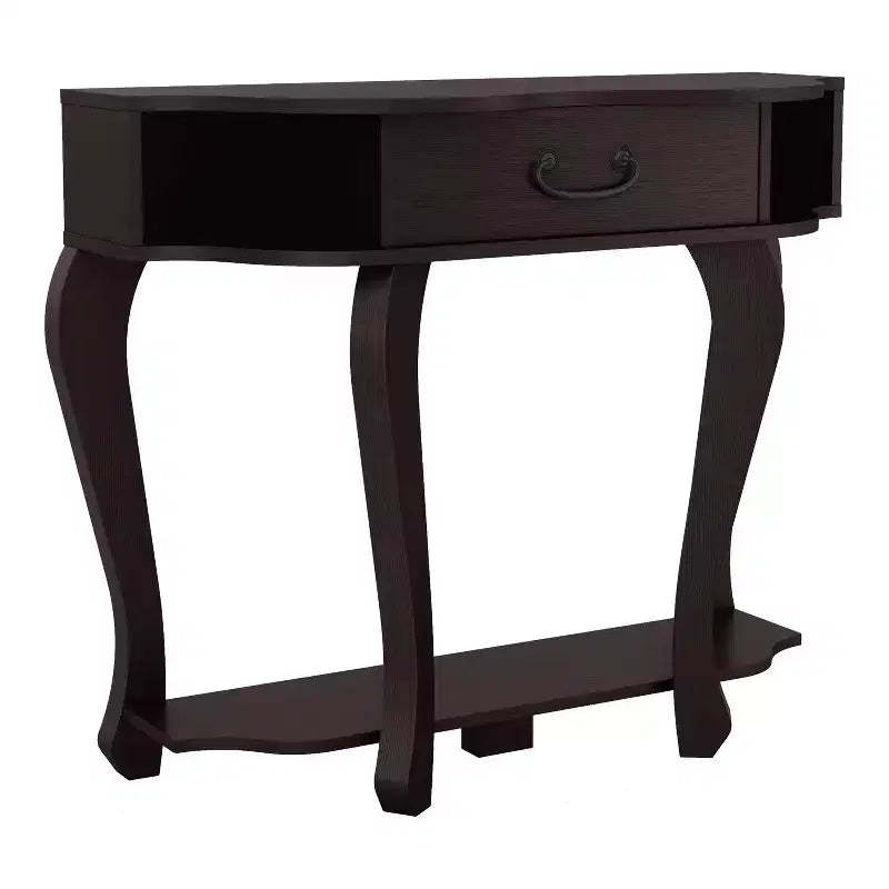 41" Lakeland Transitional Storage Console Table Espresso - miBasics