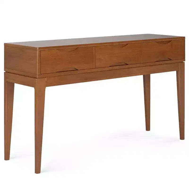 WyndenHall Pearson Console Sofa Table Teak Brown