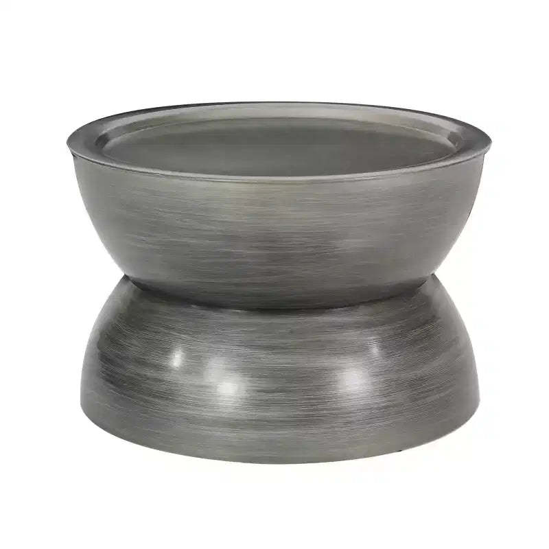 Christopher Knight Home Minkler Hourglass Coffee Table Brushed Antique Silver