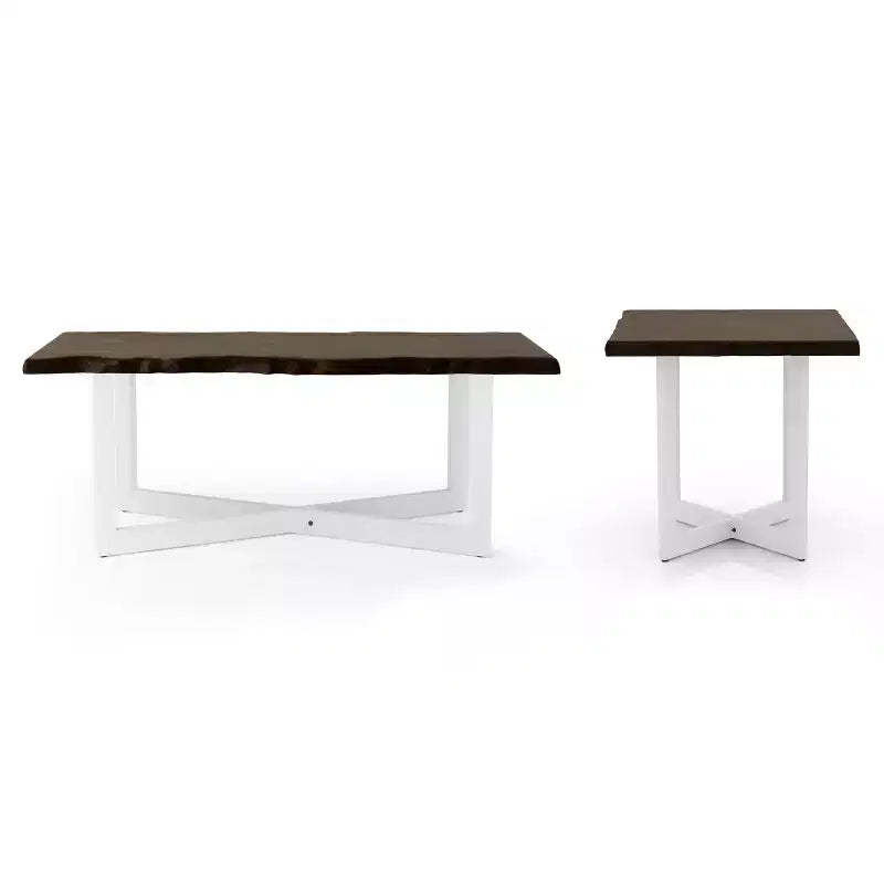 Bedlin Coffee and End Tables Set Oak - miBasics