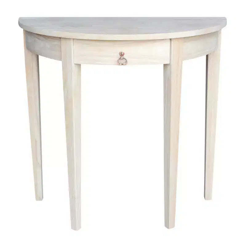 Half Round Table Unfinished - International Concepts