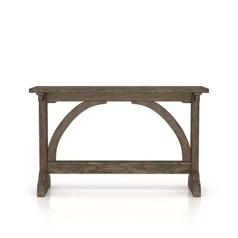 Jobrin Double Pedestal Console Table Reclaimed Oak - miBasics