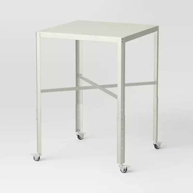 Adjustable Bistro Dorm Table Off-White - Room Essentials