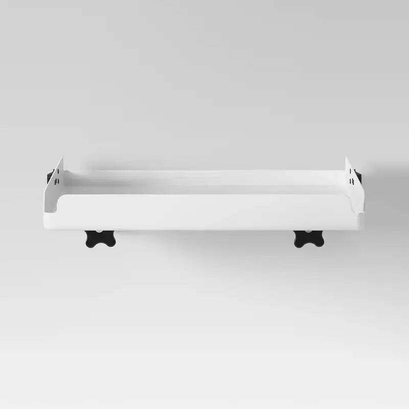 Dorm Fold Down Loft Tray Nightstand White - Room Essentials: Sturdy Steel, Multipurpose, No Assembly Required