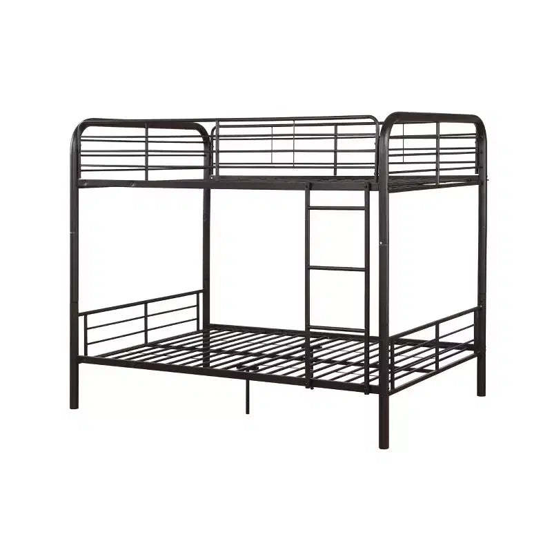 Acme Furniture 79" Full Bunk Bed Bristol Loft and Bunk Bed Dark Brown : Metal Frame, No Box Spring Needed