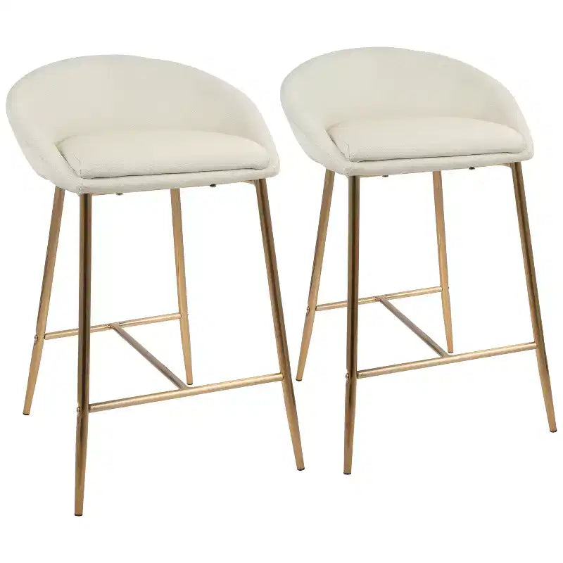Set of 2 26 Matisse Glam Counter Height Barstools - LumiSource