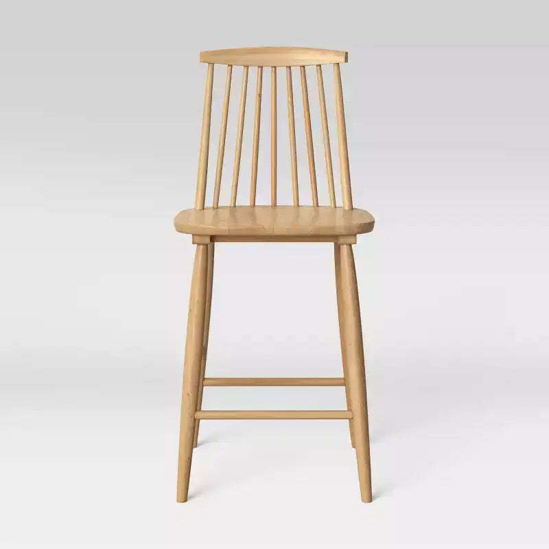 24 Harwich High Back Windsor Counter Height Barstool with Footrest - Threshold