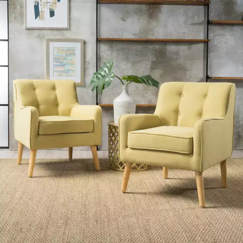 Set of 2 Felicity Mid-Century Armchairs - Christopher Knight Home