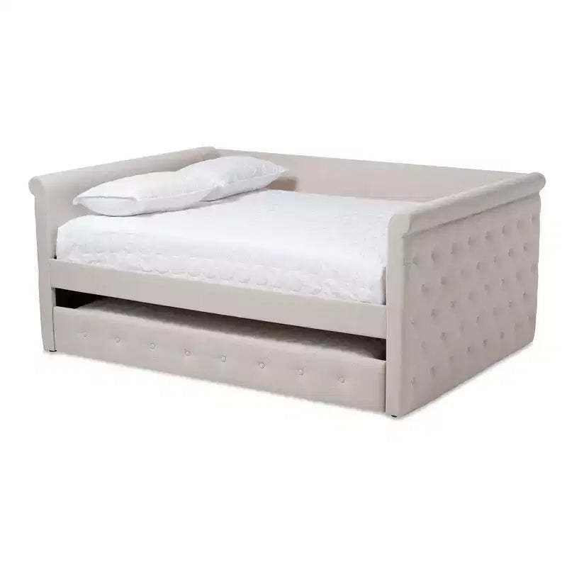 Alena Daybed with Trundle - Baxton Studio