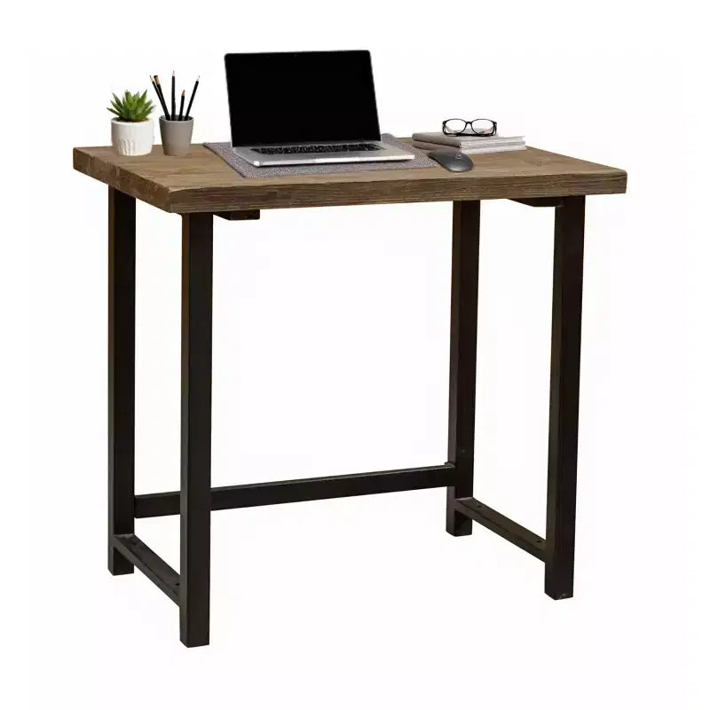 Pomona Metal and Solid Wood Desk - Alaterre Furniture