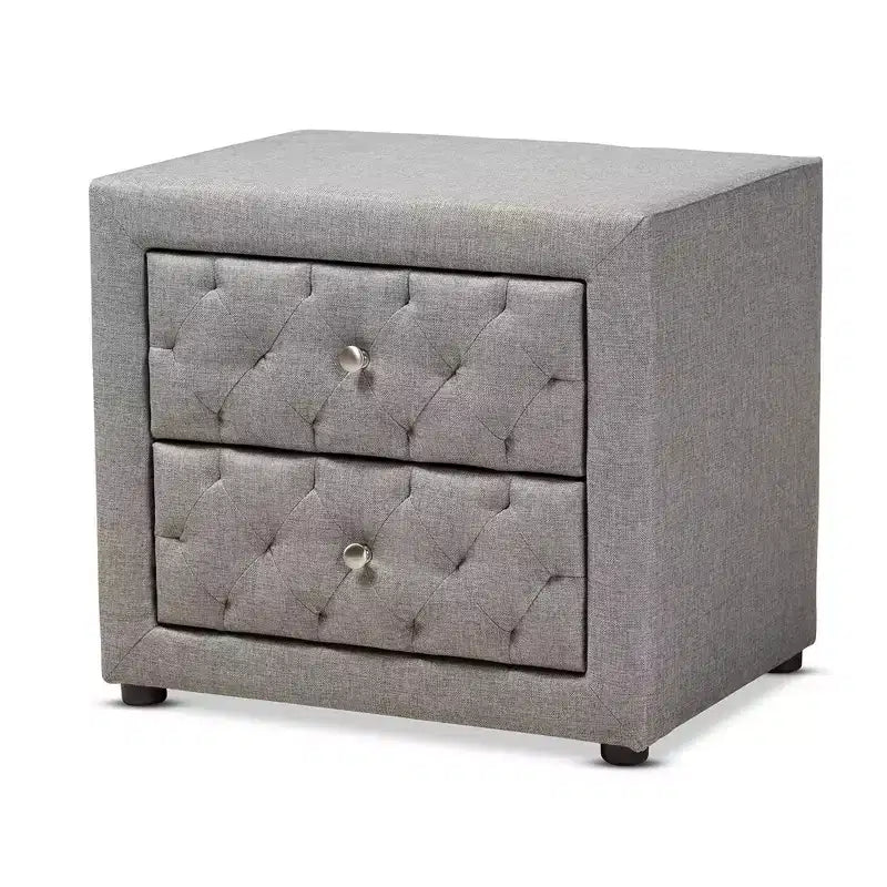 Lepine 2 - Drawer Wood Nightstand - Baxton Studio