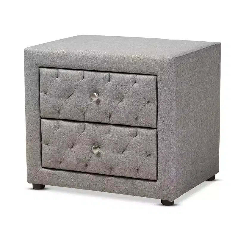 Lepine 2 - Drawer Wood Nightstand - Baxton Studio