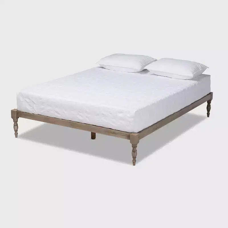 Iseline Wood Platform Bed Frame - Baxton Studio