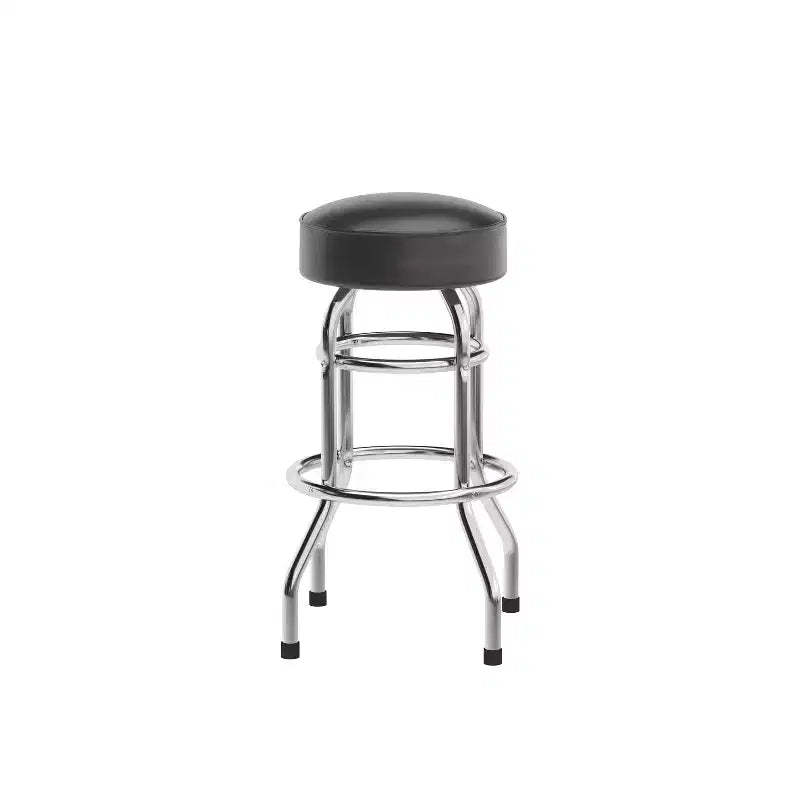 Flash Furniture Double Ring Chrome Barstool