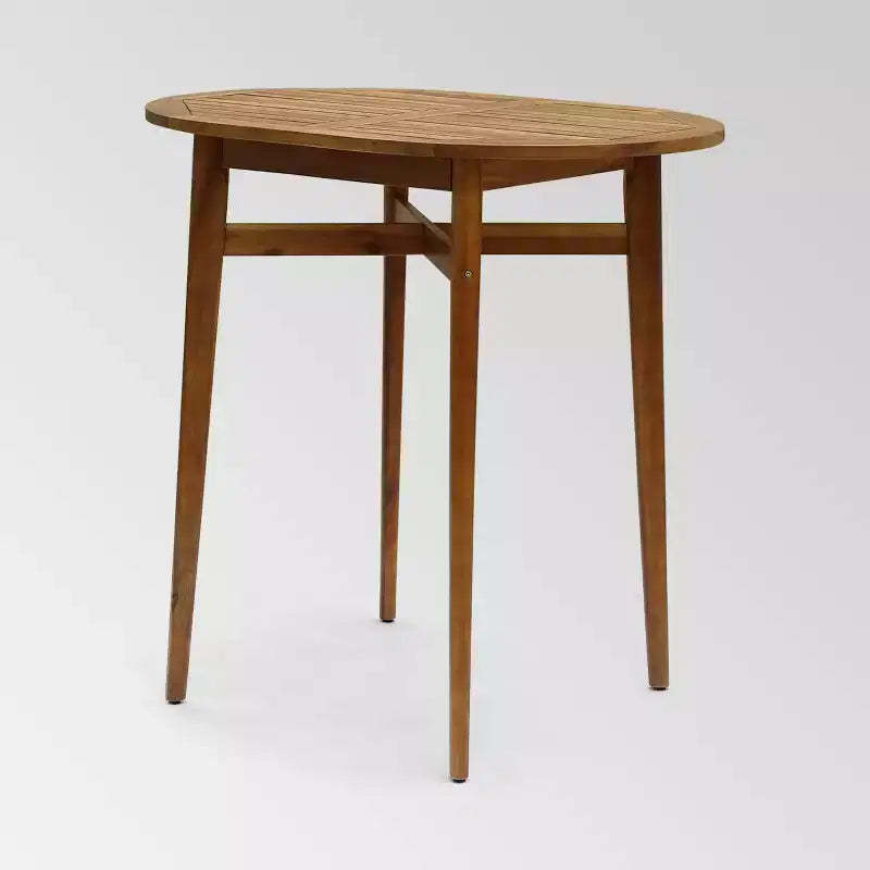 Stamford Acacia Wood Oval Rustic Bar Table - Christopher Knight Home