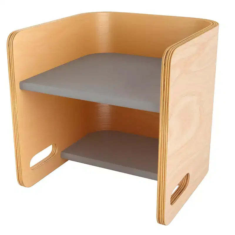 ECR4Kids Bentwood Multipurpose Toddler Cube Chair, Montessori Furniture Furniture