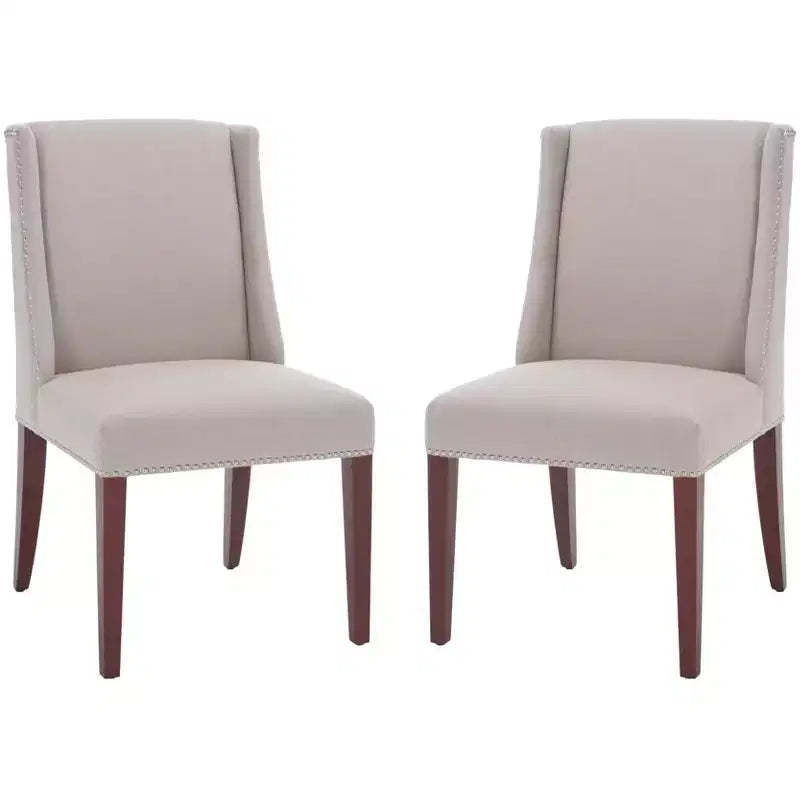 Lauren Side Chair - Set of 2 - MCR4535 - Taupe - Safavieh Couture