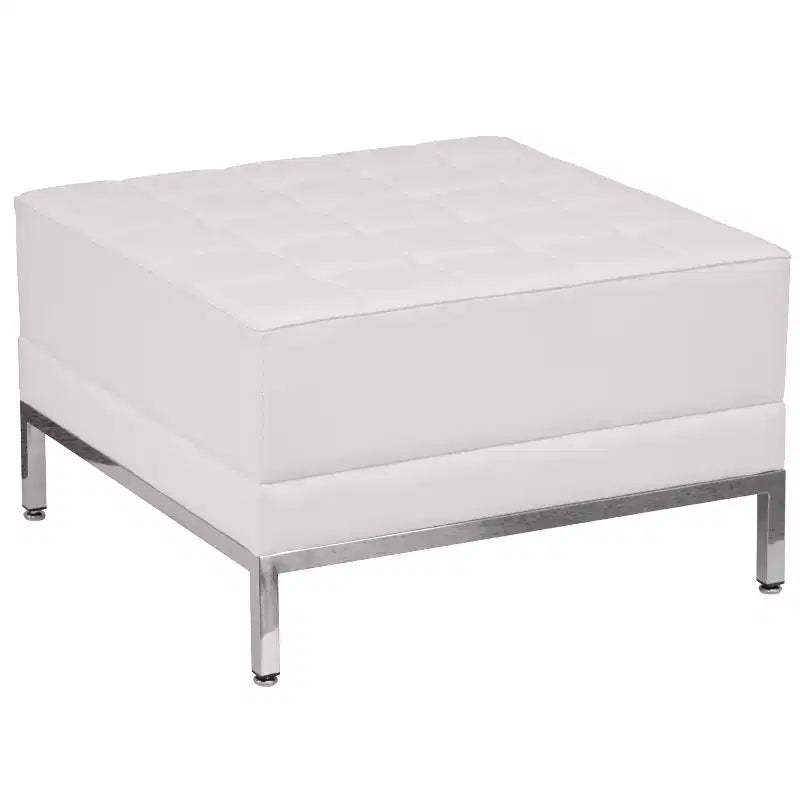 Flash Furniture HERCULES Imagination Series LeatherSoft Quilted Tufted Modular Ottoman