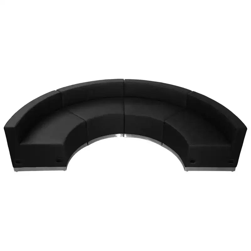 Flash Furniture HERCULES Alon Series LeatherSoft Reception Configuration, 4 Pieces