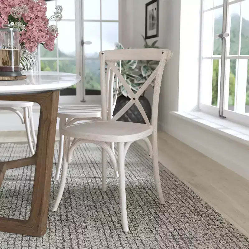 Flash Furniture 2-pack Advantage Resin X-Back Chair