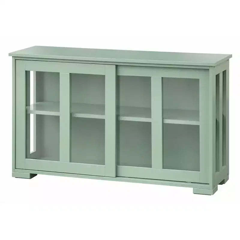 Buylateral Pacific Stackable Cabinet with Sliding Glass Doors