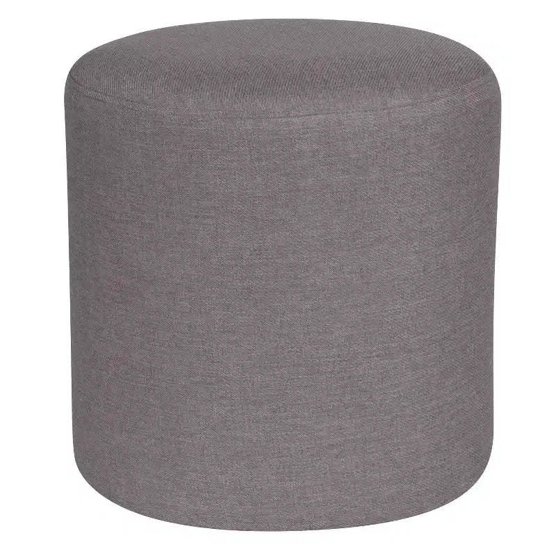 Emma and Oliver Upholstered Round Ottoman Pouf