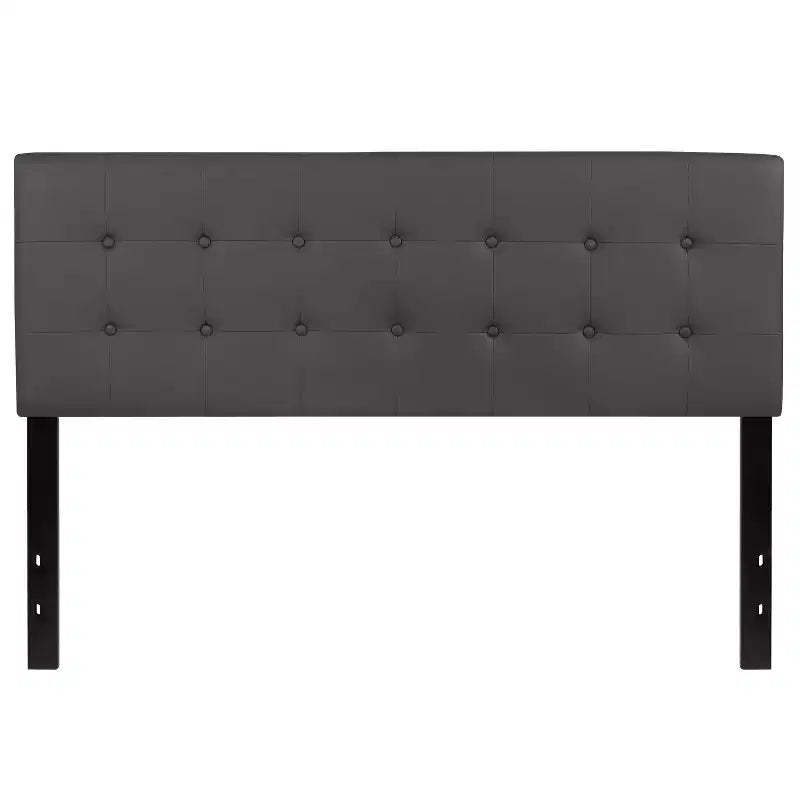 Emma and Oliver Button Tufted Upholstered Headboard