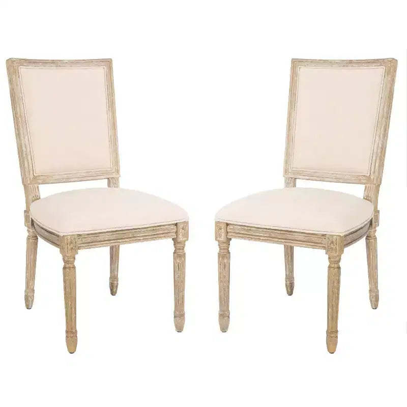 Buchanan 19 H French Brasserie Rectangle Side Chair (Set of 2) - FOX6229 - Safavieh Couture