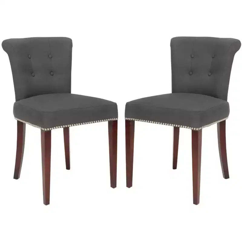 Arion Ring Chair 2 - Set of 2 - MCR4514 - Blue/Black - Safavieh Couture