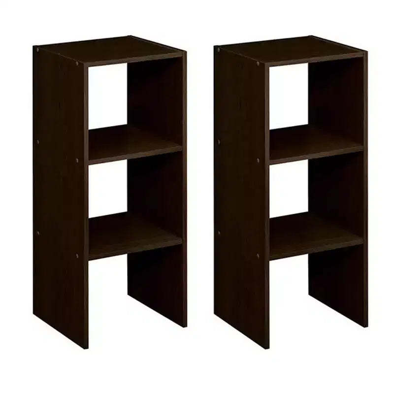 ClosetMaid 895600 Decorative Home Stackable 2-Cube Organizer Storage 31-Inch, Espresso (2 Pack)