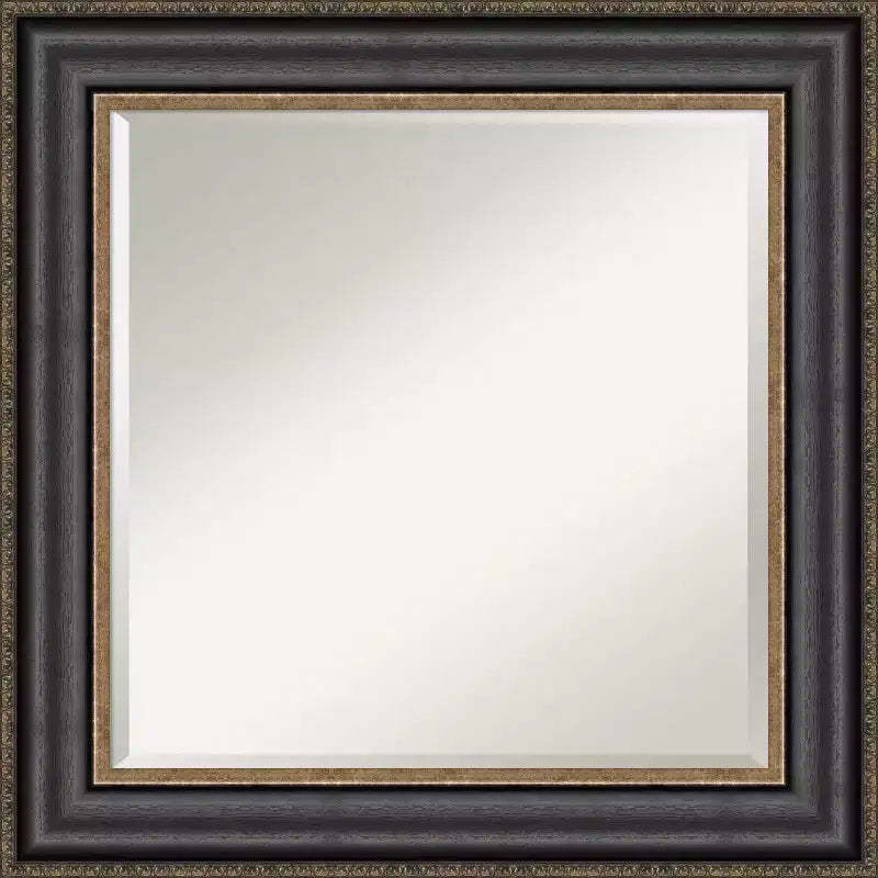 Thomas Bronze Framed Bathroom Vanity Wall Mirror Black - Amanti Art