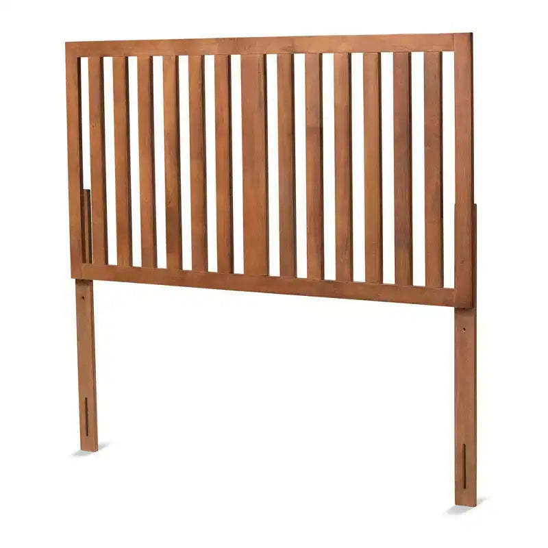 Oren Modern and Wood Headboard Walnut - Baxton Studio